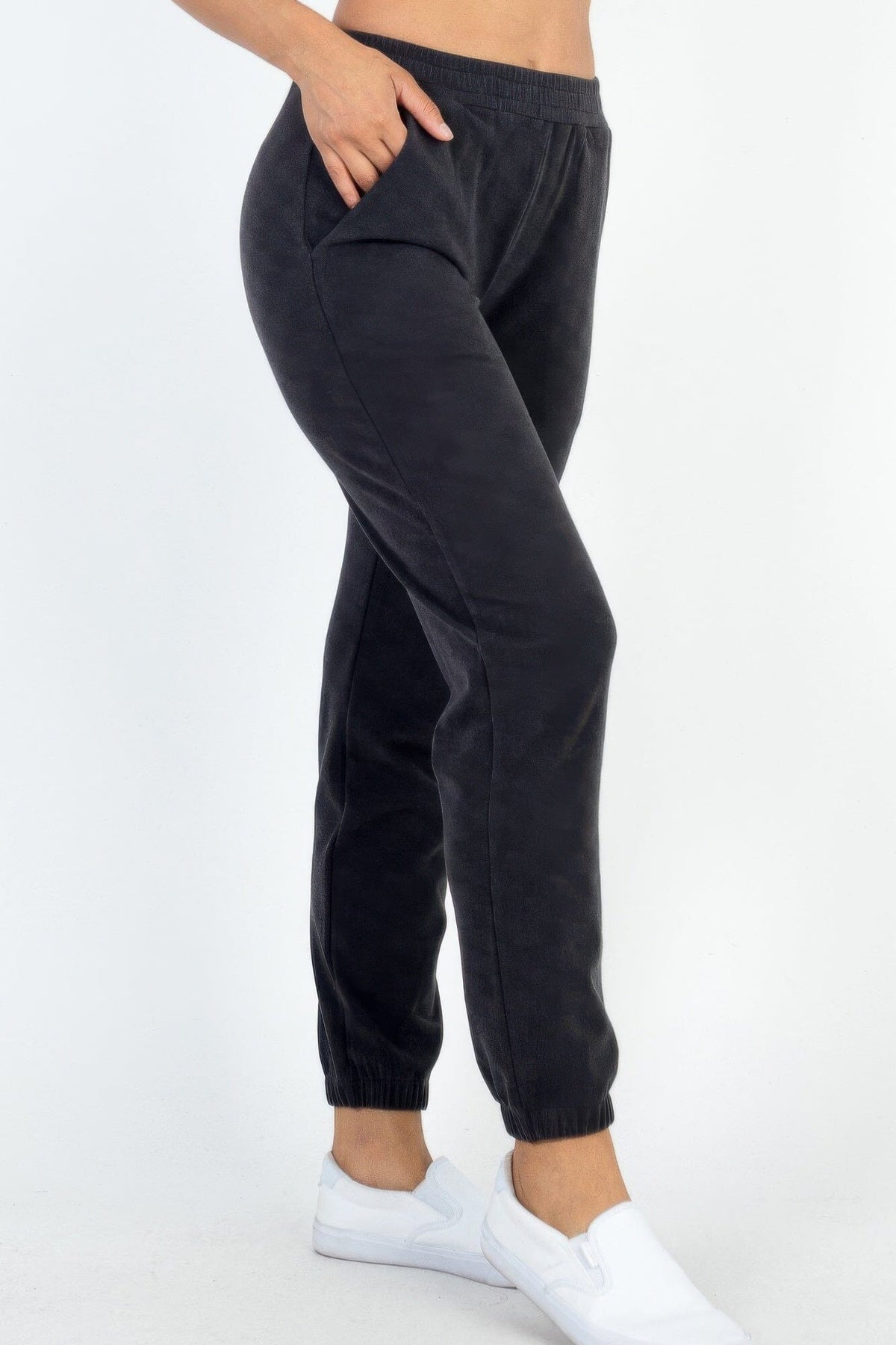 Ribbed Side Pocket Joggers Activewear jehouze 