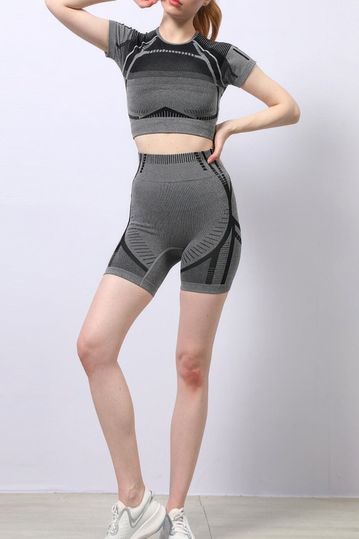 Seamless Short Set jehouze Grey S 