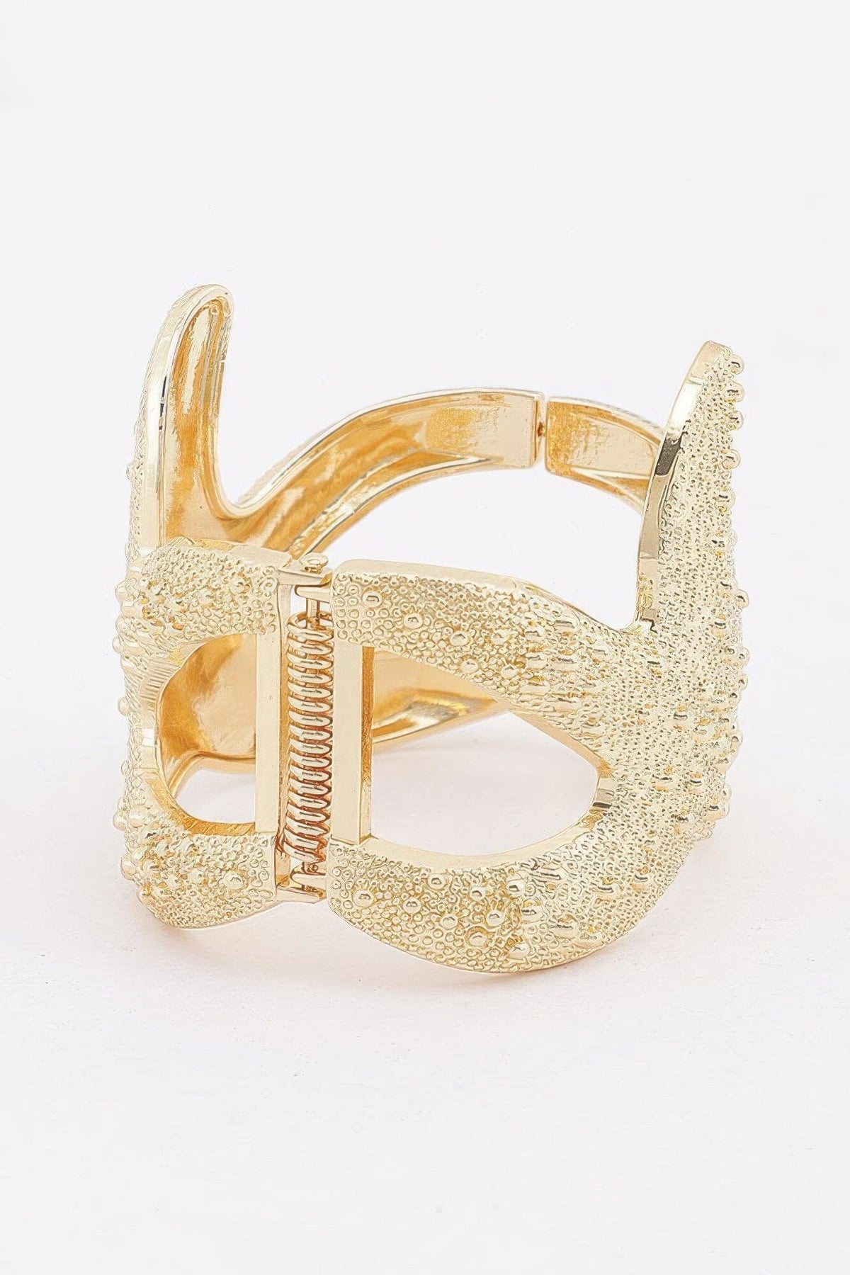 Starfish Hinged Cuff Bracelet Bracelets jehouze 