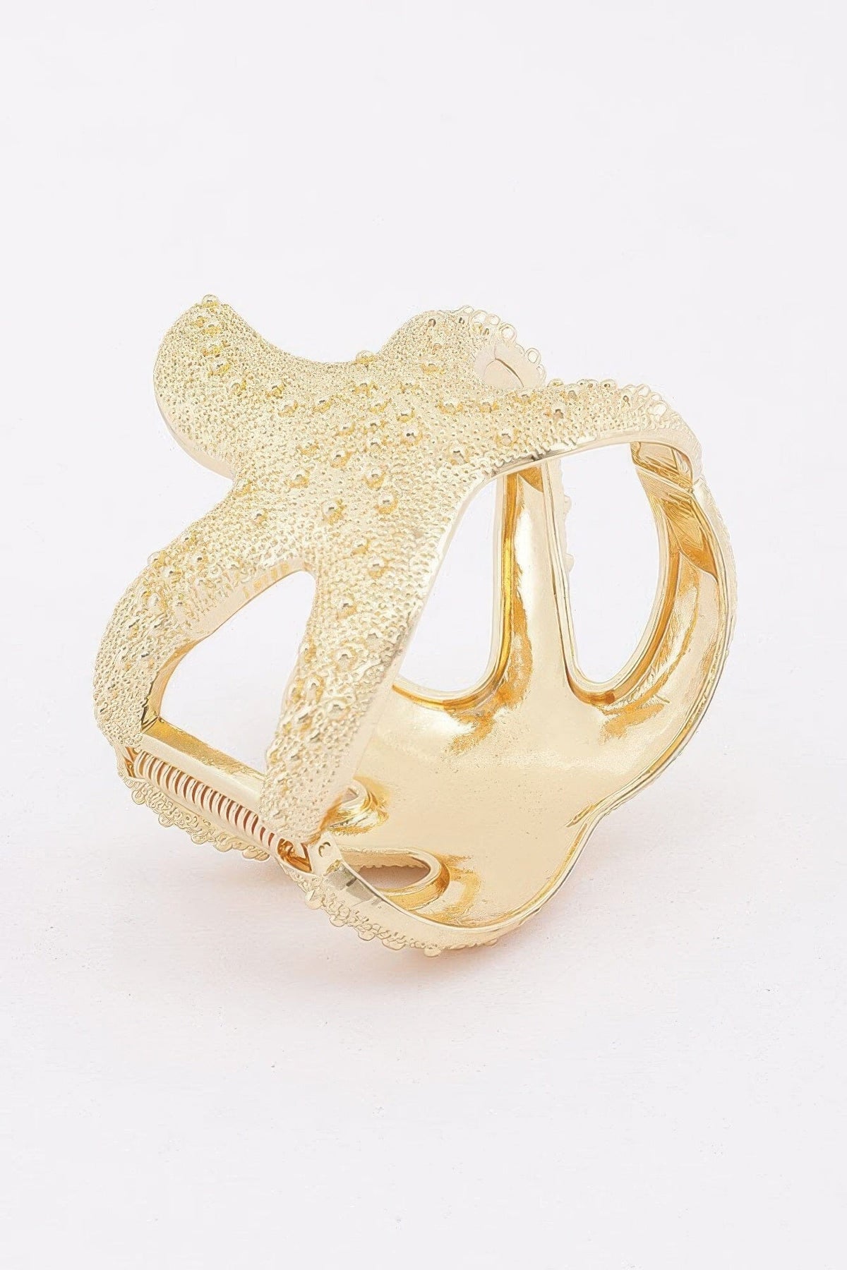 Starfish Hinged Cuff Bracelet Bracelets jehouze 