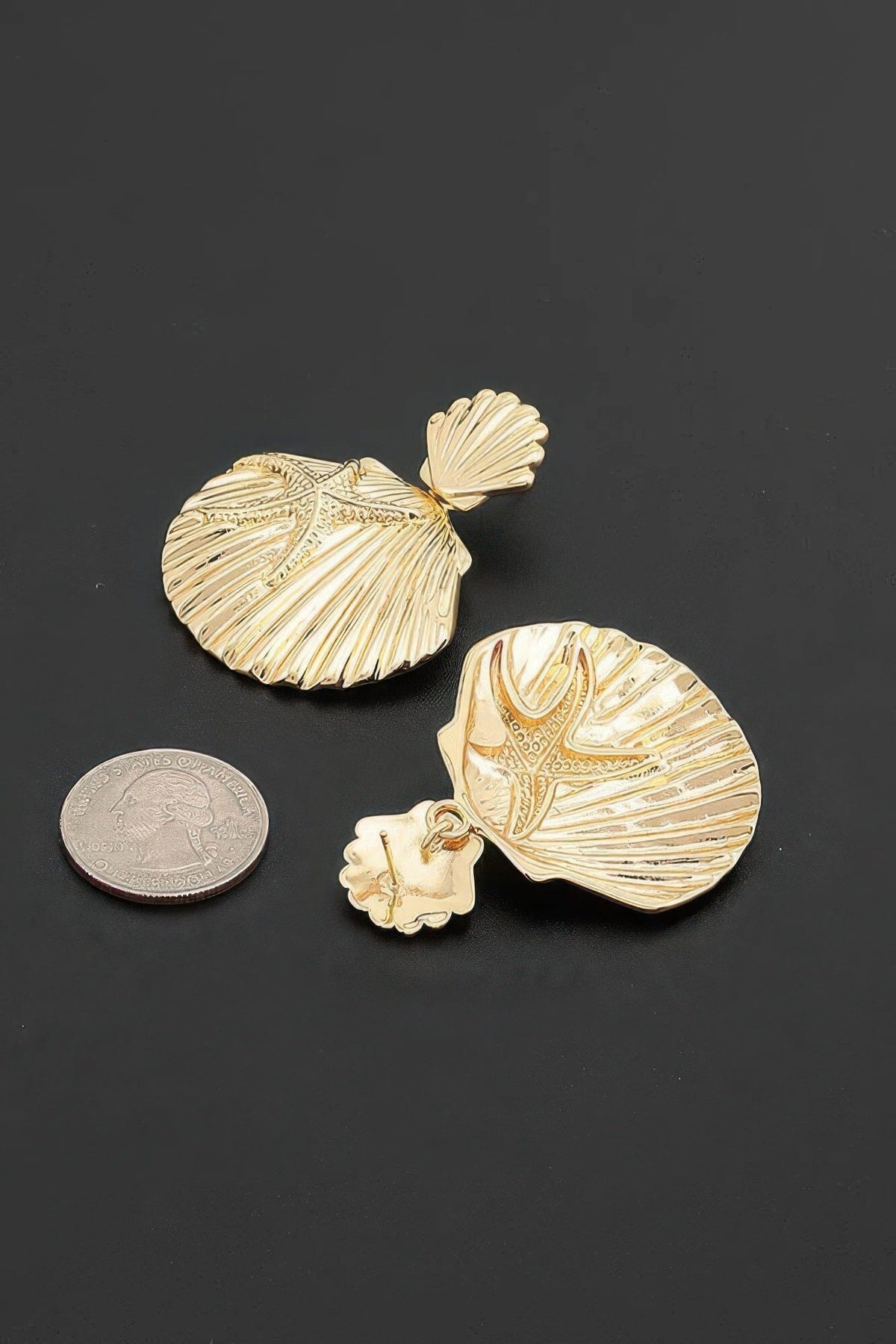 Starfish Shell Drop Earrings Apparel & Accessories > Jewelry > Earrings jehouze 