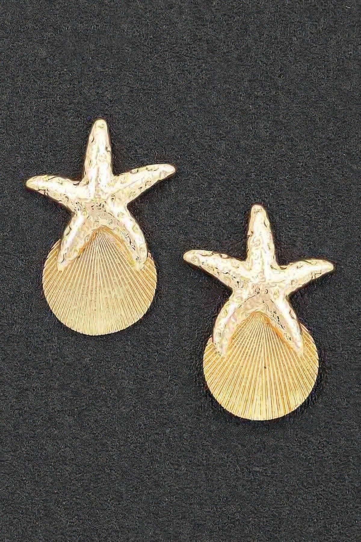 Starfish & Shell Drop Earrings Apparel & Accessories > Jewelry > Earrings jehouze 
