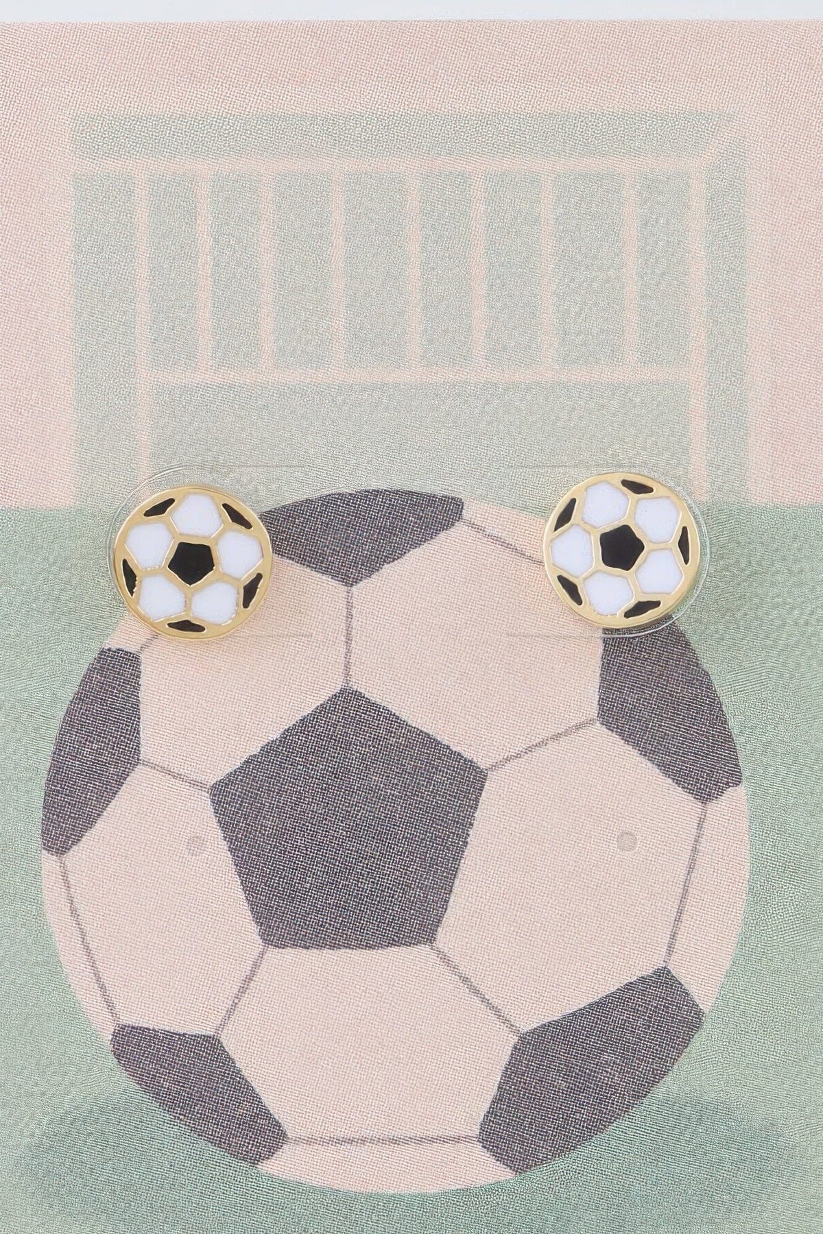 Summer Soccer Stud Earrings Earrings jehouze 