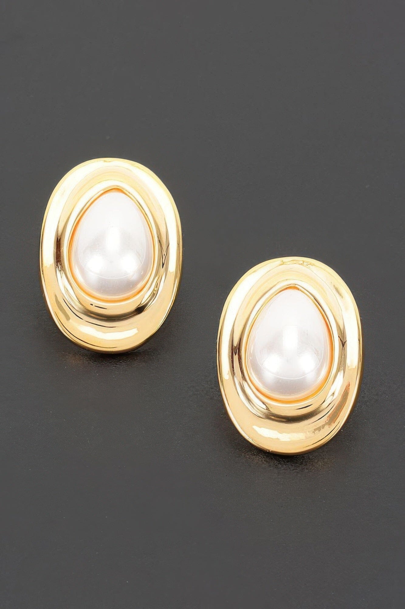 Teardrop Pearl Stud Earrings Apparel & Accessories > Jewelry > Earrings jehouze 