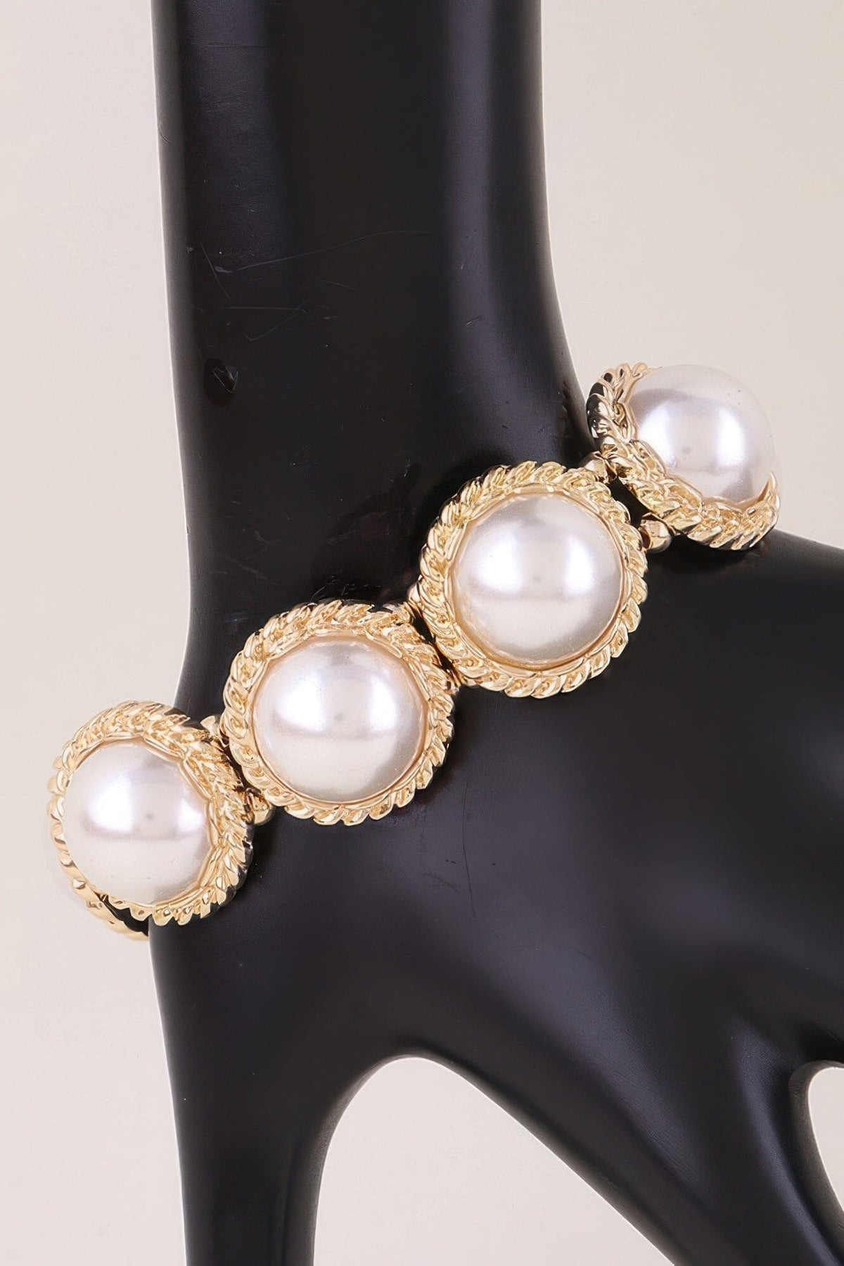 Weaved Pearl Stone Beaded Bracelet Bracelets jehouze 