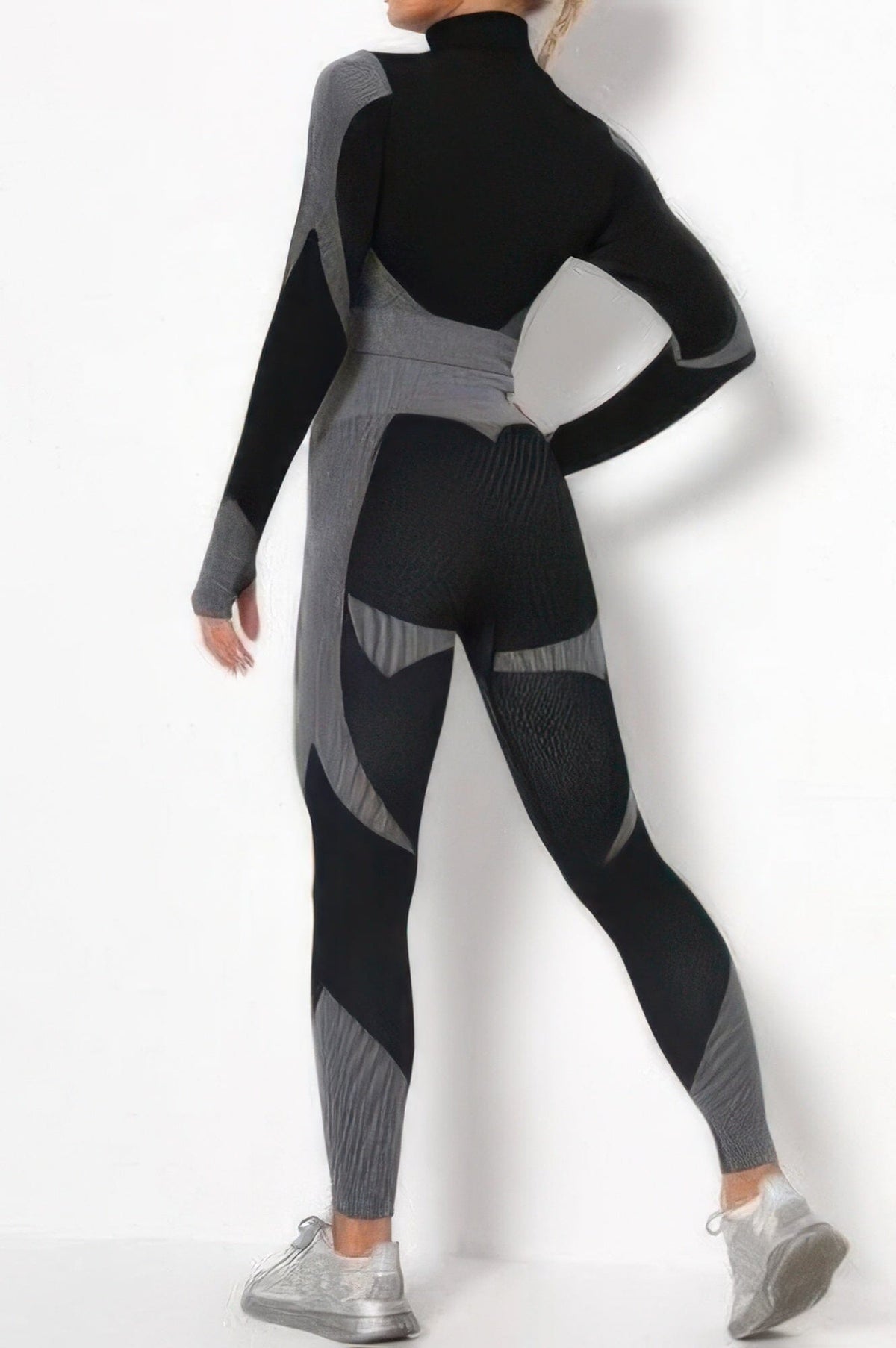 Women 2 pcs Color Block Activewear Set Activewear jehouze 