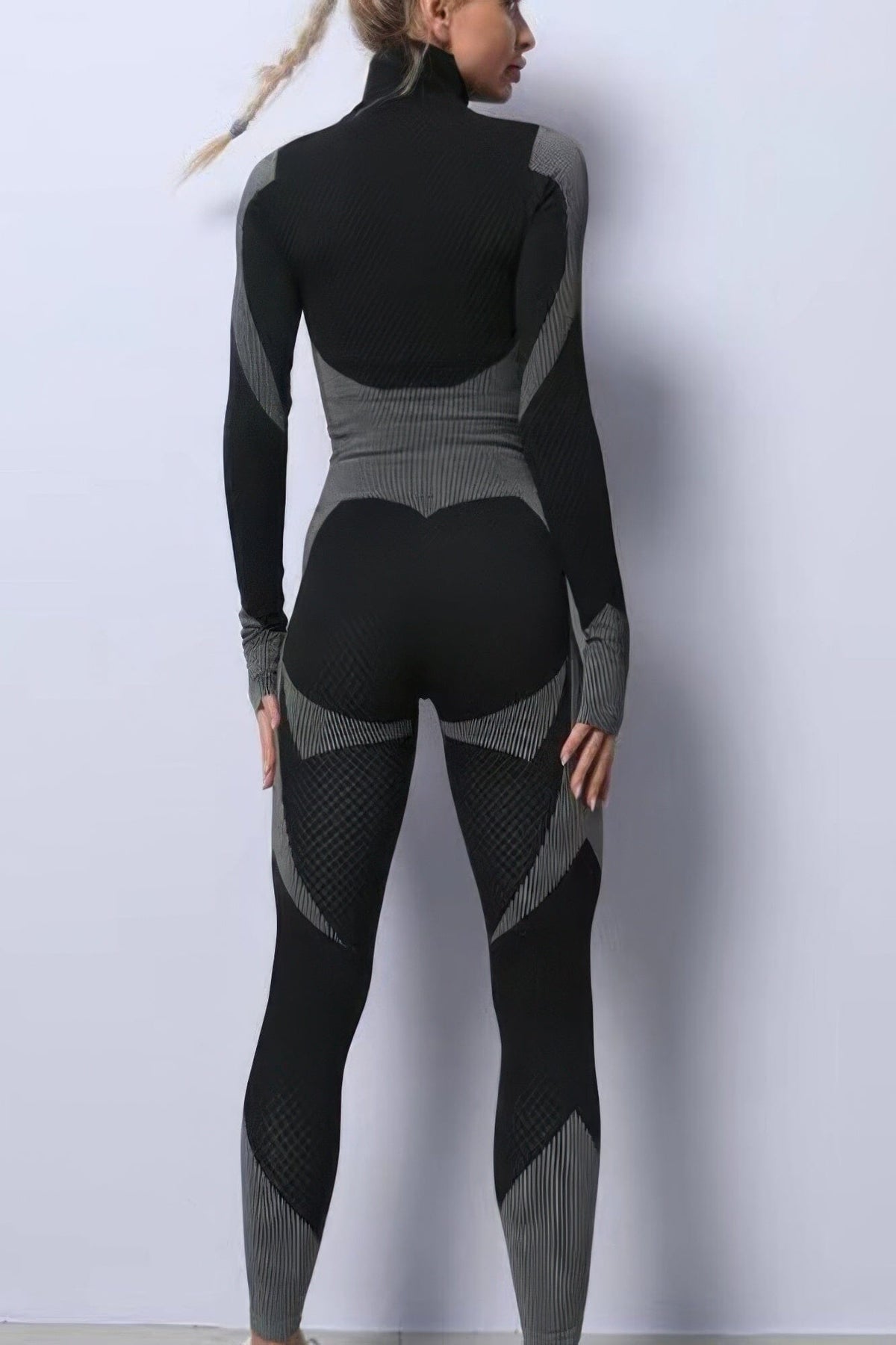 Women 2 pcs Color Block Activewear Set Activewear jehouze 