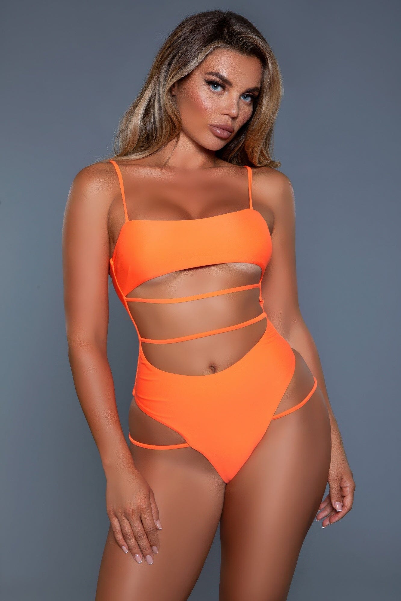 Women Bandeau Adjustable strap Swimsuit One-Piece Swimsuits jehouze 