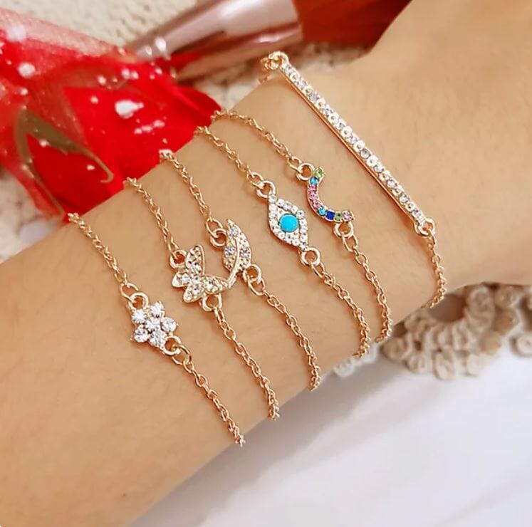 Women Beaded Stackable Girl Friendship Bracelet Set Bracelets jehouze 47 