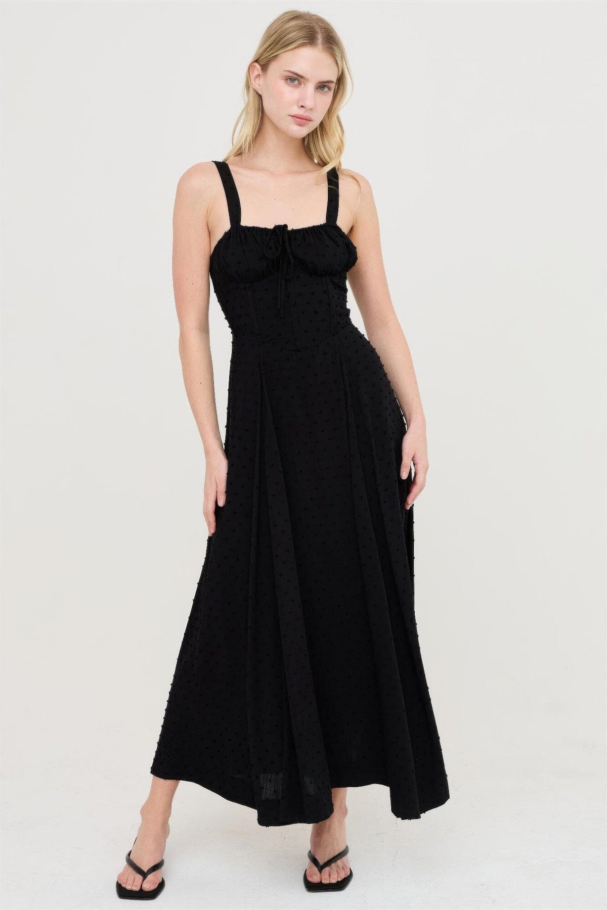 Women Boned Tie-back Dress Dresses jehouze S 