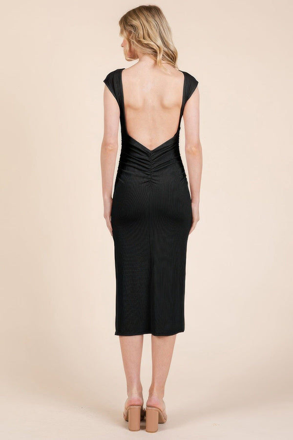 knee length dresses for ladies Seraphina Open Back Midi Dress main image 0