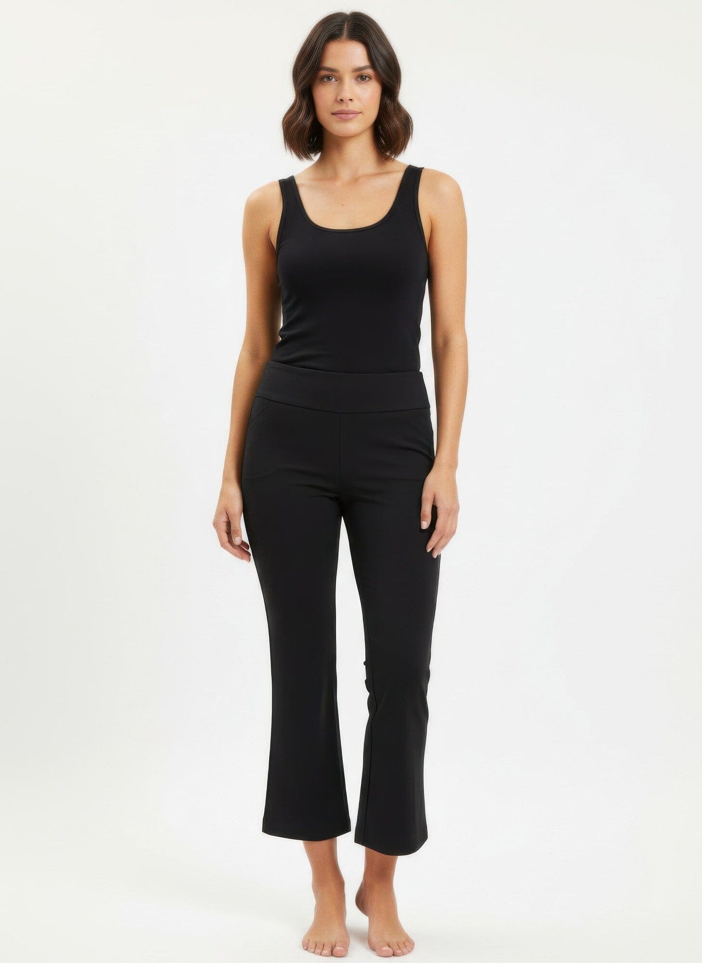 Women Counterparts Solid Pull On Pants Pants jehouze Black S 