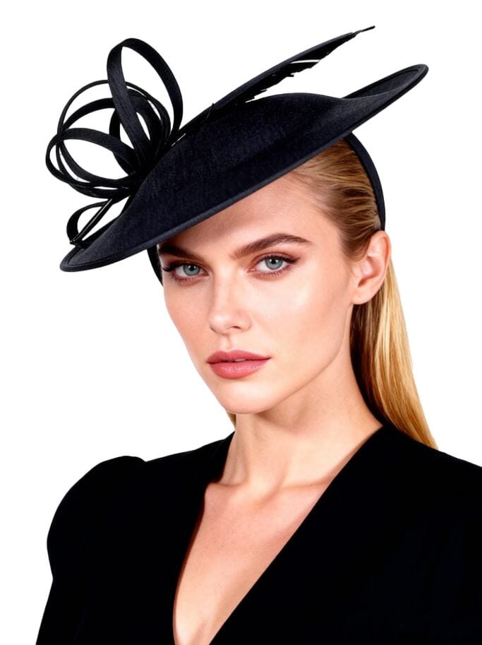 Women Elegant Kentucky Bridal Wedding Tea Party Dress Formal Derby Church Hat Hat jehouze Black 