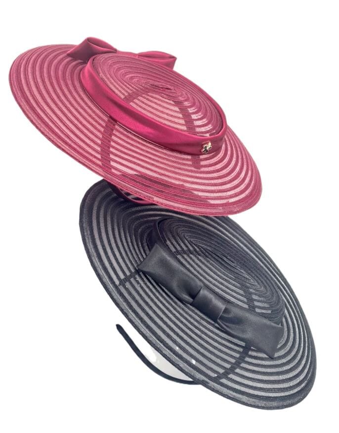 Women Elegant Lady Bow Fedoras Kentucky Wide Brim British Hat Hat jehouze 