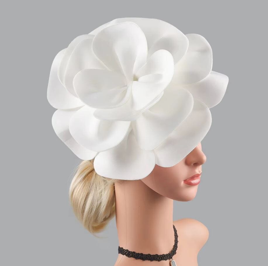 Women Elegant Rose Flower Tea Party Headwear Hat jehouze 