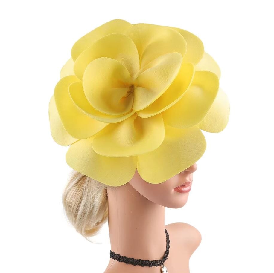 Women Elegant Rose Flower Tea Party Headwear Hat jehouze 