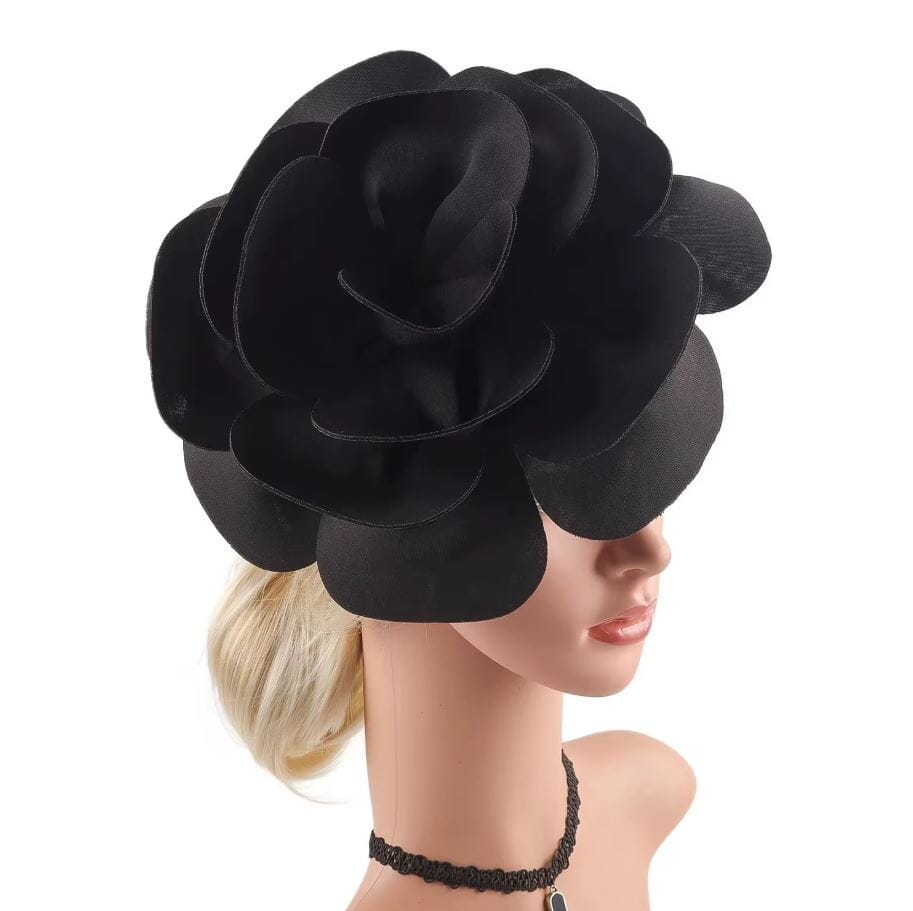 Women Elegant Rose Flower Tea Party Headwear Hat jehouze 