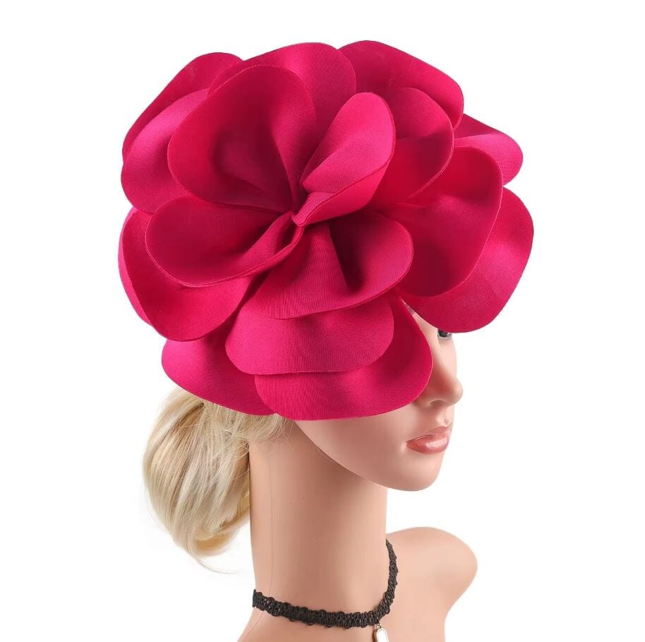 Women Elegant Rose Flower Tea Party Headwear Hat jehouze 
