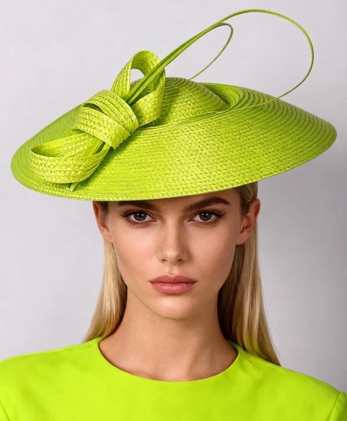 Women Fascinators Pillbox Wedding Straw Fedora Vintage Sinamay Hat Hat jehouze Emerald Green 