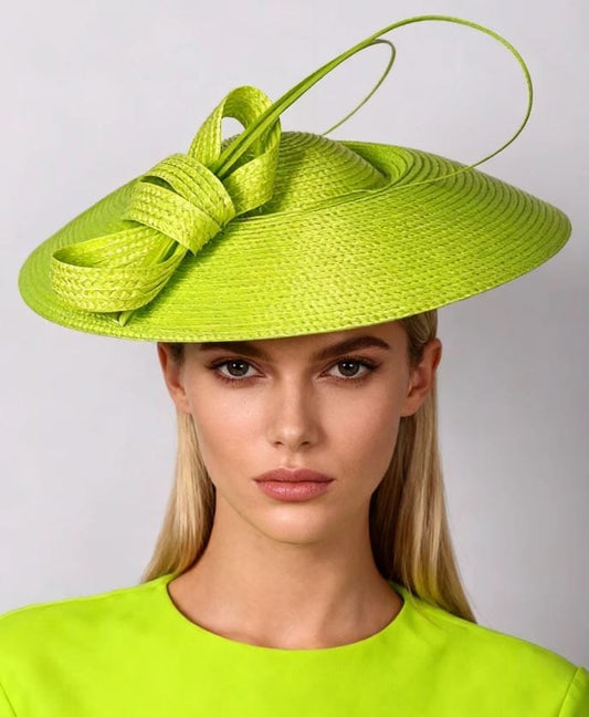 Women Fascinators Pillbox Wedding Straw Fedora Vintage Sinamay Hat Hat jehouze Emerald Green 