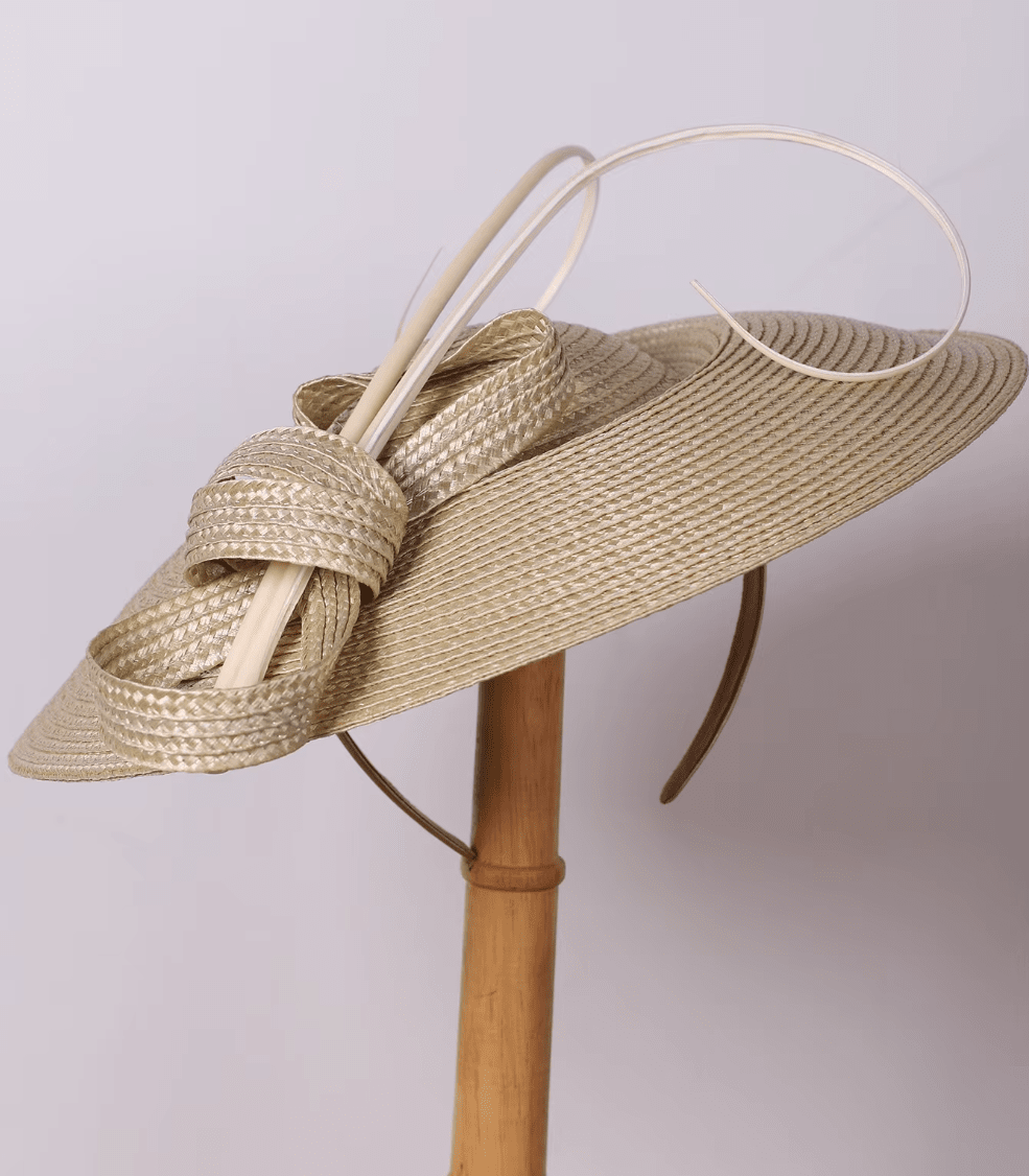 Women Fascinators Pillbox Wedding Straw Fedora Vintage Sinamay Hat_ Hat jehouze Khaki 