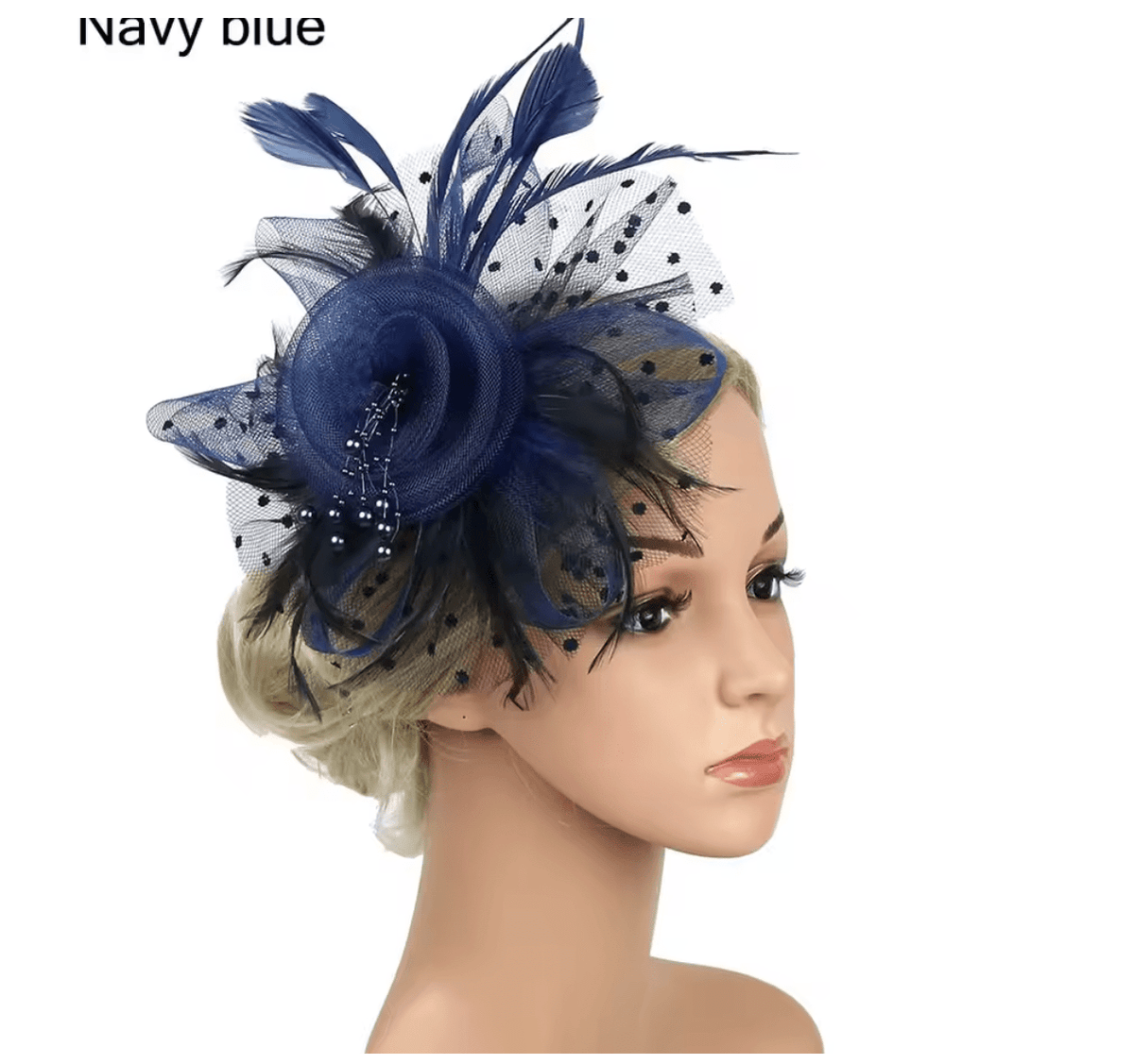 Women Flower Mesh Feather Fascinators Hat Headband and Clip tea Party Headwear_ Hat jehouze 35 