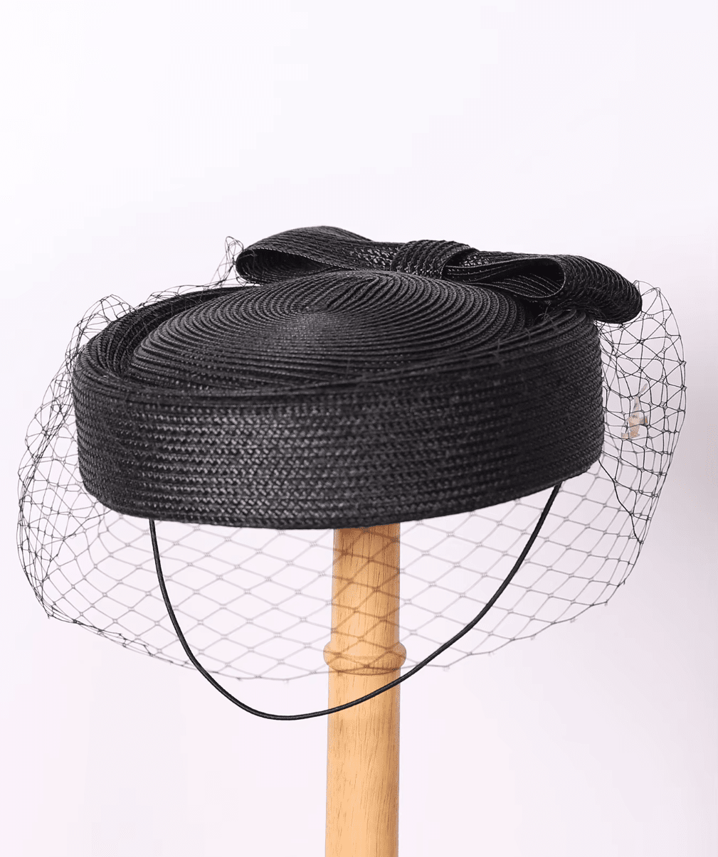 Women French Beret Veil Fedora Cocktail Straw Hat Hat jehouze 