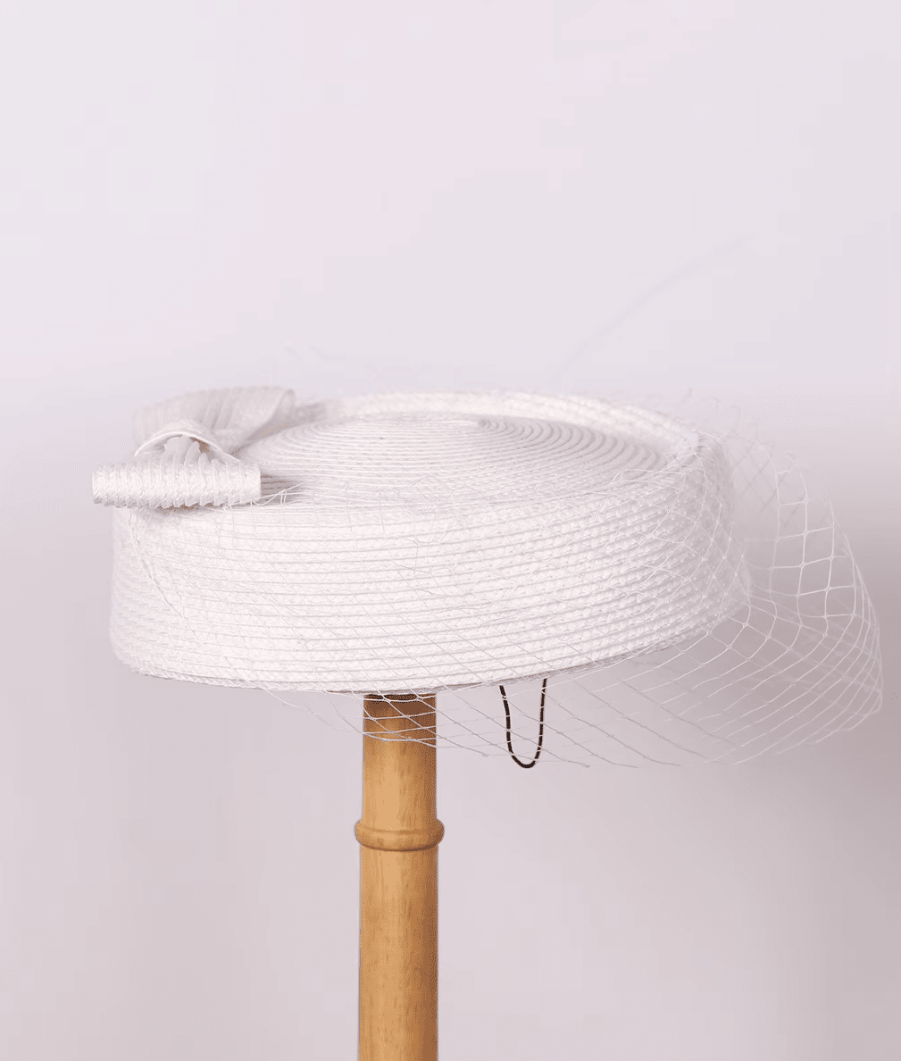 Women French Beret Veil Fedora Cocktail Straw Hat Hat jehouze 