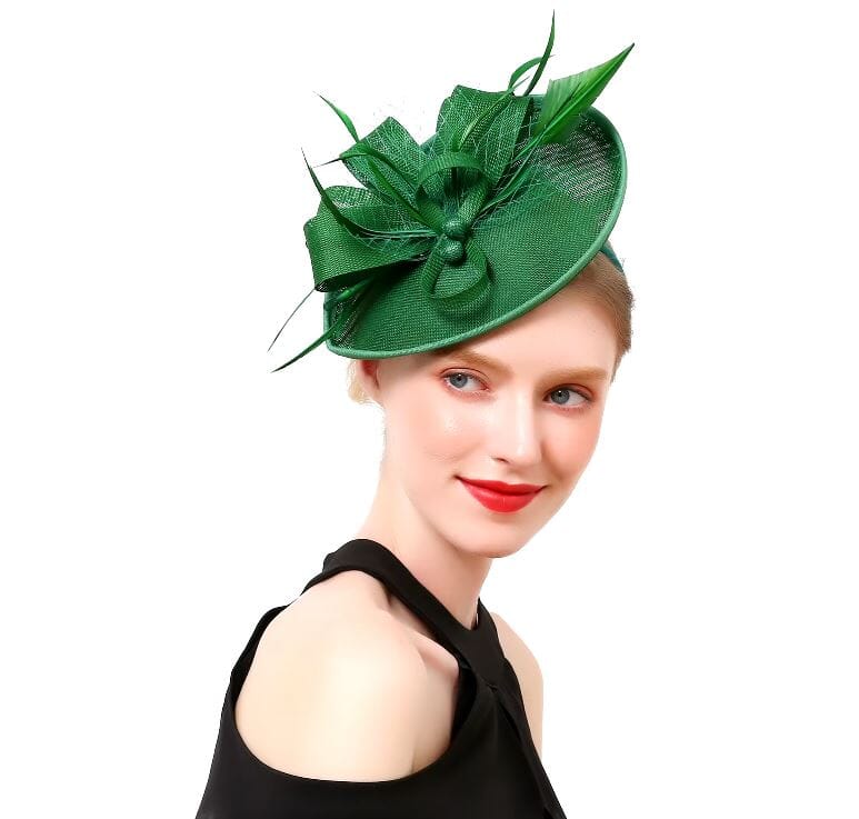 Women Kentucky Derby Fascinator Pillbox Tea Party Hat Hat jehouze Green 