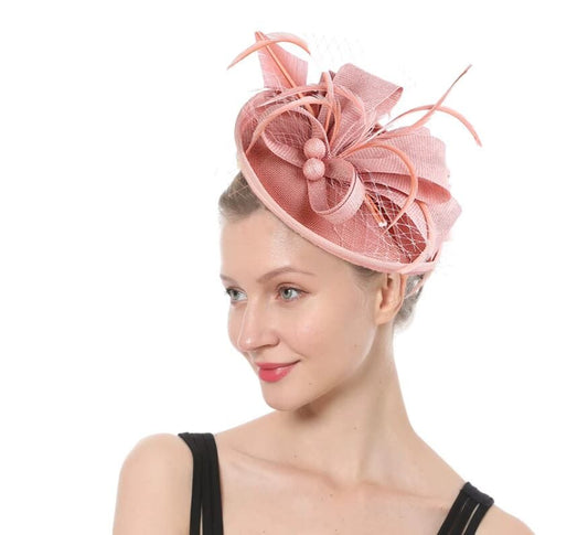 Women Kentucky Derby Fascinator Pillbox Tea Party Hat Hat jehouze Pink 