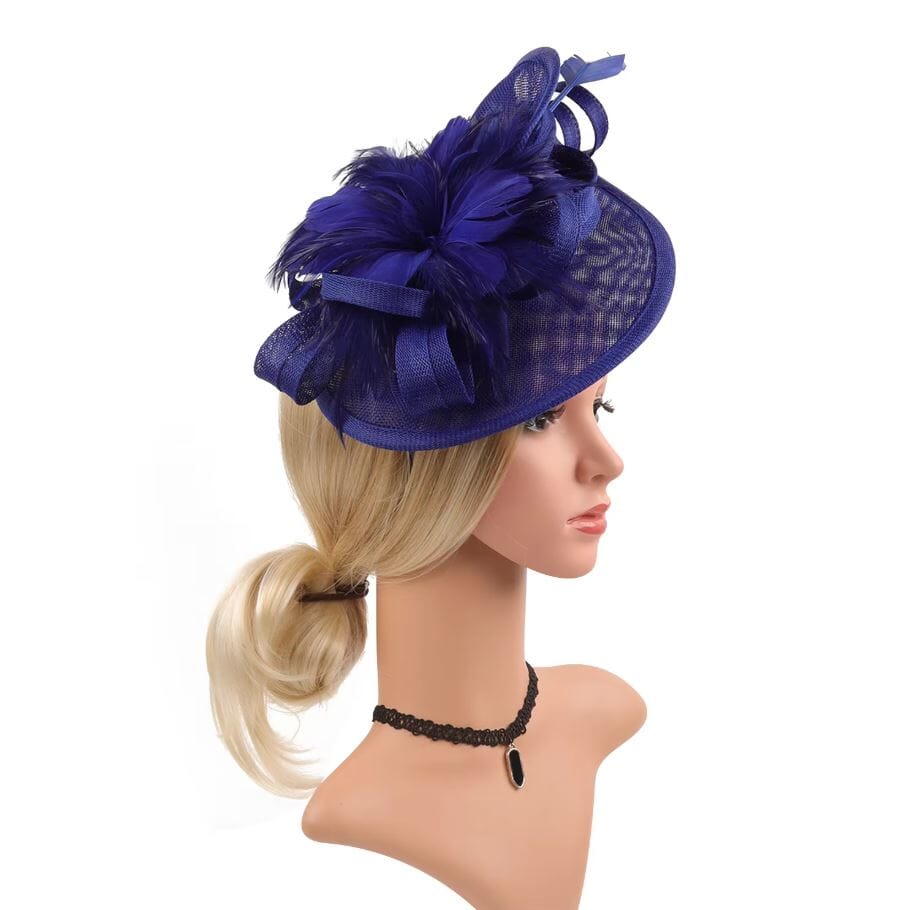 Women Kentucky Feather Derby Headband Tea party Cocktail Fascinator Hat Fascinators jehouze HA9035-6 