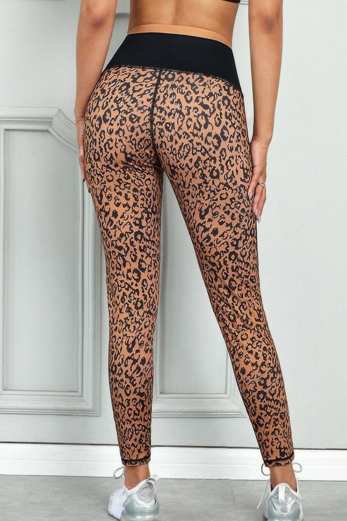 Women Leopard Print Activewear Leggings Pants jehouze 