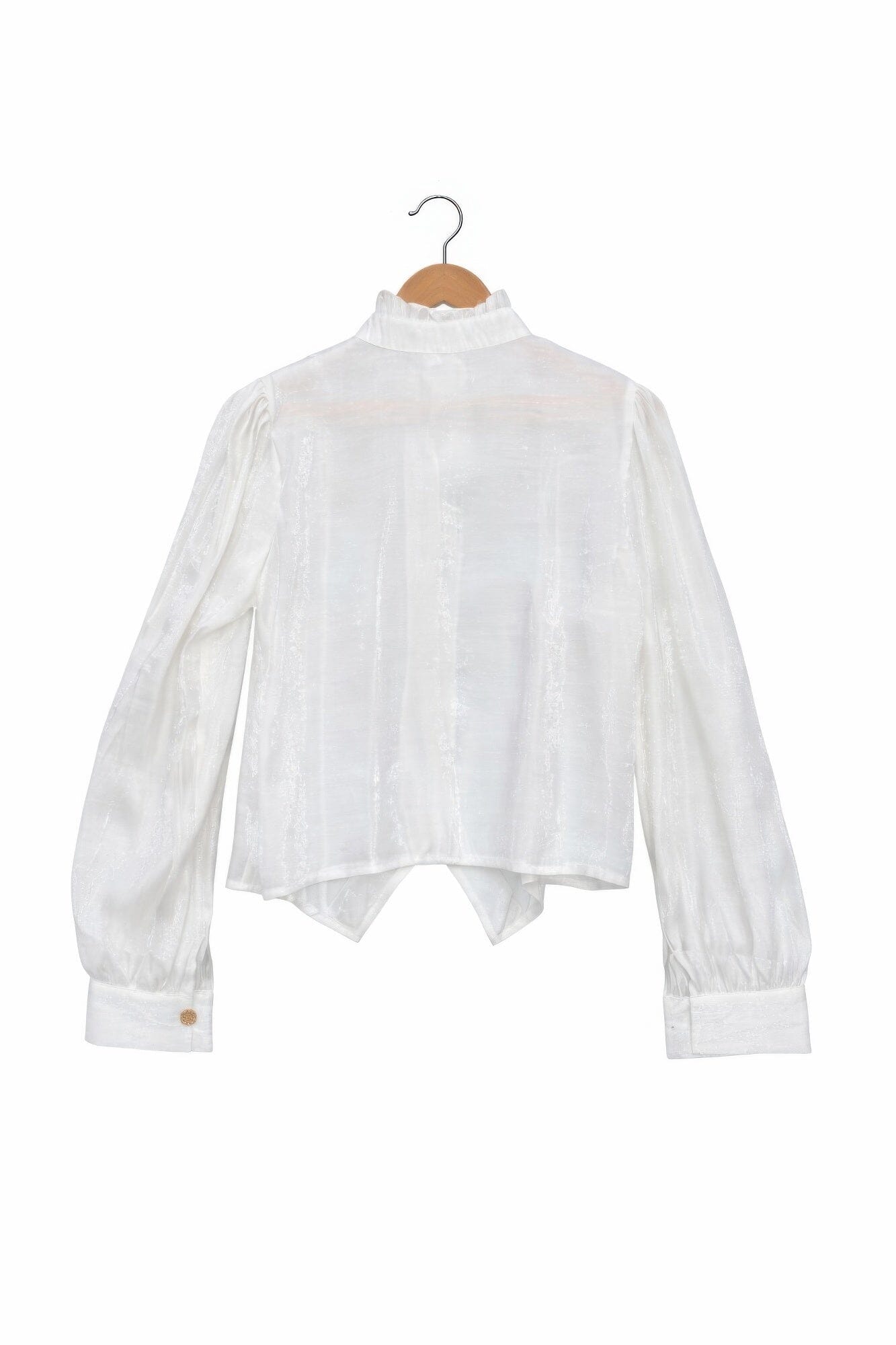 Women Long Sleeve Elegant Satin-finish Victorian Button-up Top Shirts & Tops jehouze 