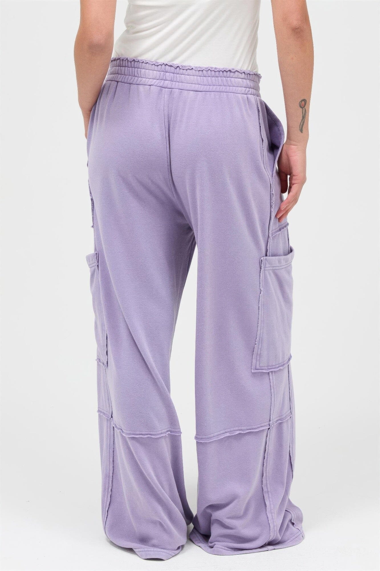Women Mineral Wash Wide Leg Cargo Pants Pants jehouze 