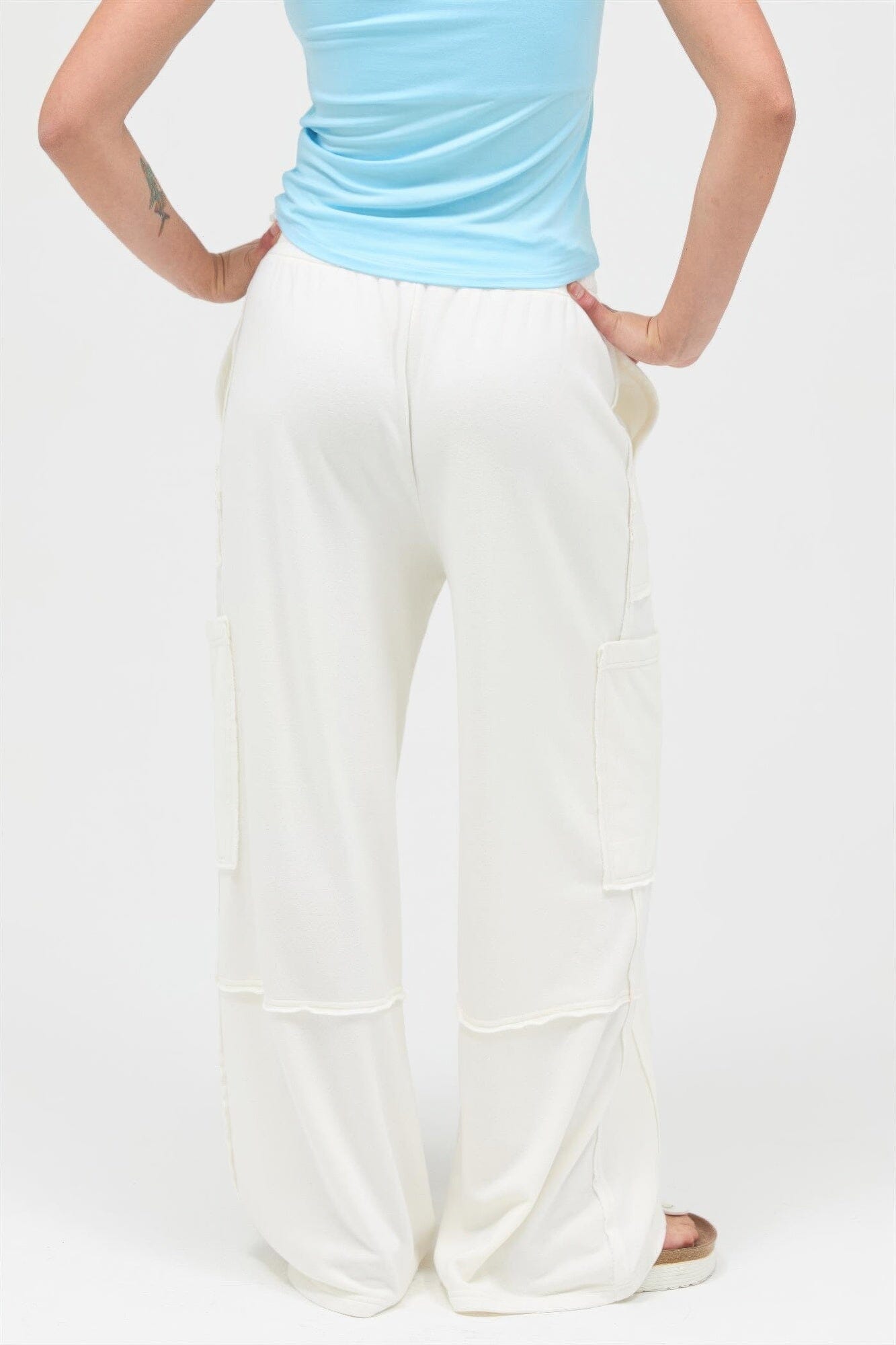 Women Mineral Wash Wide Leg Cargo Pants Pants jehouze 