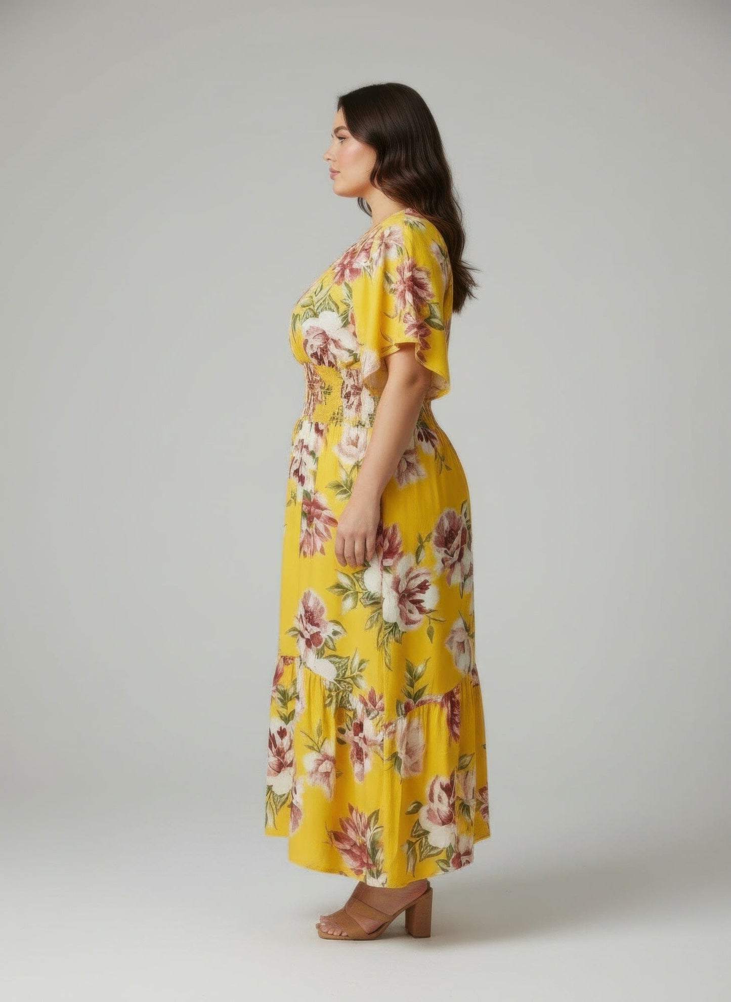 Women Mlle Gabrielle Floral Midi Dress Dresses jehouze 