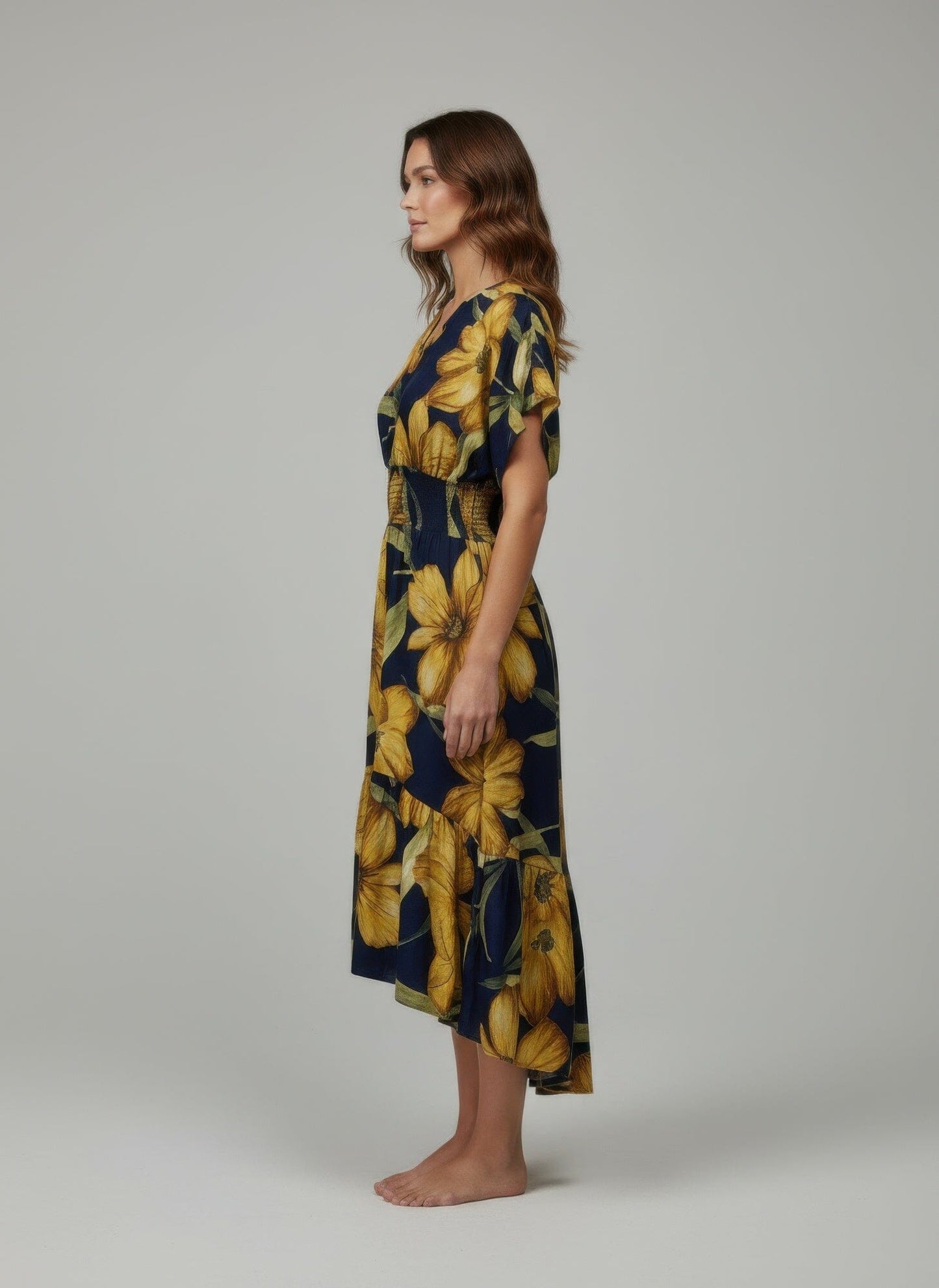 Women Mlle Gabrielle Floral Midi Dress Dresses jehouze 