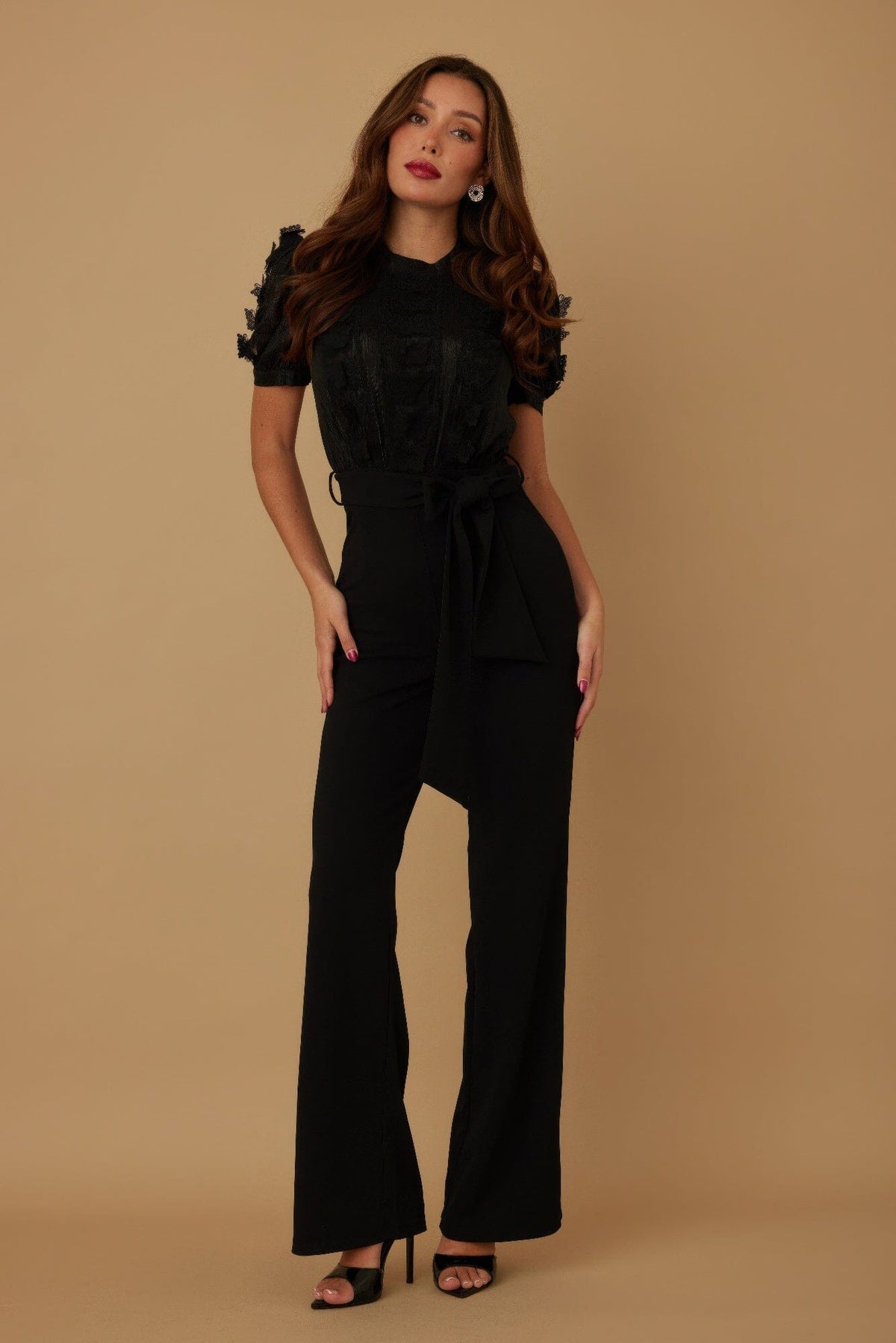 Women Multi Butterfly Sheer Pattern Jumpsuit Jumpsuits & Rompers jehouze 