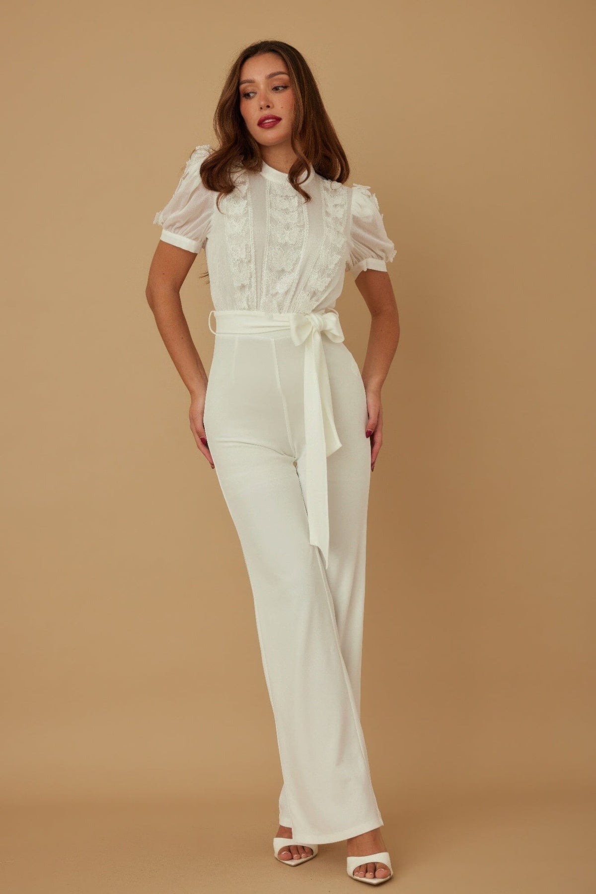 Women Multi Butterfly Sheer Pattern Jumpsuit Jumpsuits & Rompers jehouze 