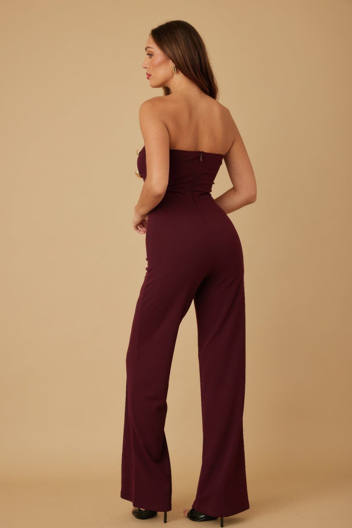 Women Multi Flat Mirror Stone Jumpsuit Jumpsuits & Rompers jehouze 