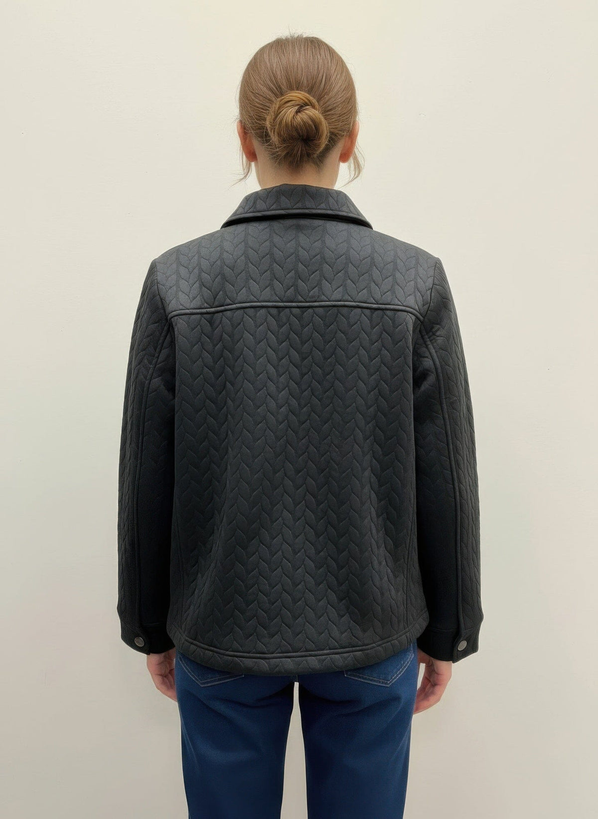 Women Onque Casual Textured Jacket Coats & Jackets jehouze 