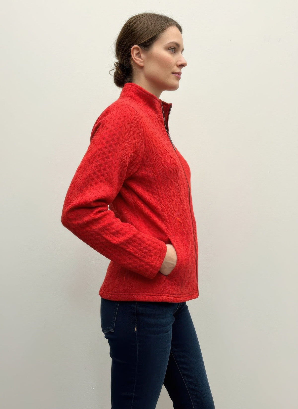 Women Onque Casual Textured Jacket Coats & Jackets jehouze 