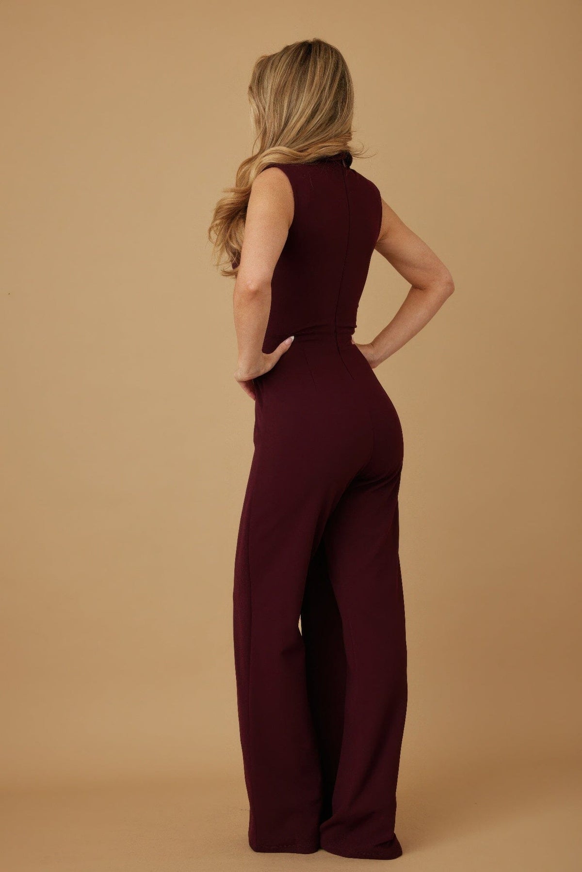 Women Open Flap With Metal Shank Button Jumpsuit Jumpsuits & Rompers jehouze 