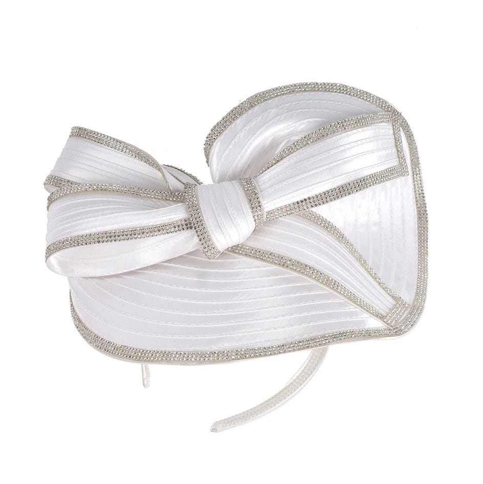 Women Party Wedding Rhinestones Bowknot Fascinator Hat Hat jehouze 