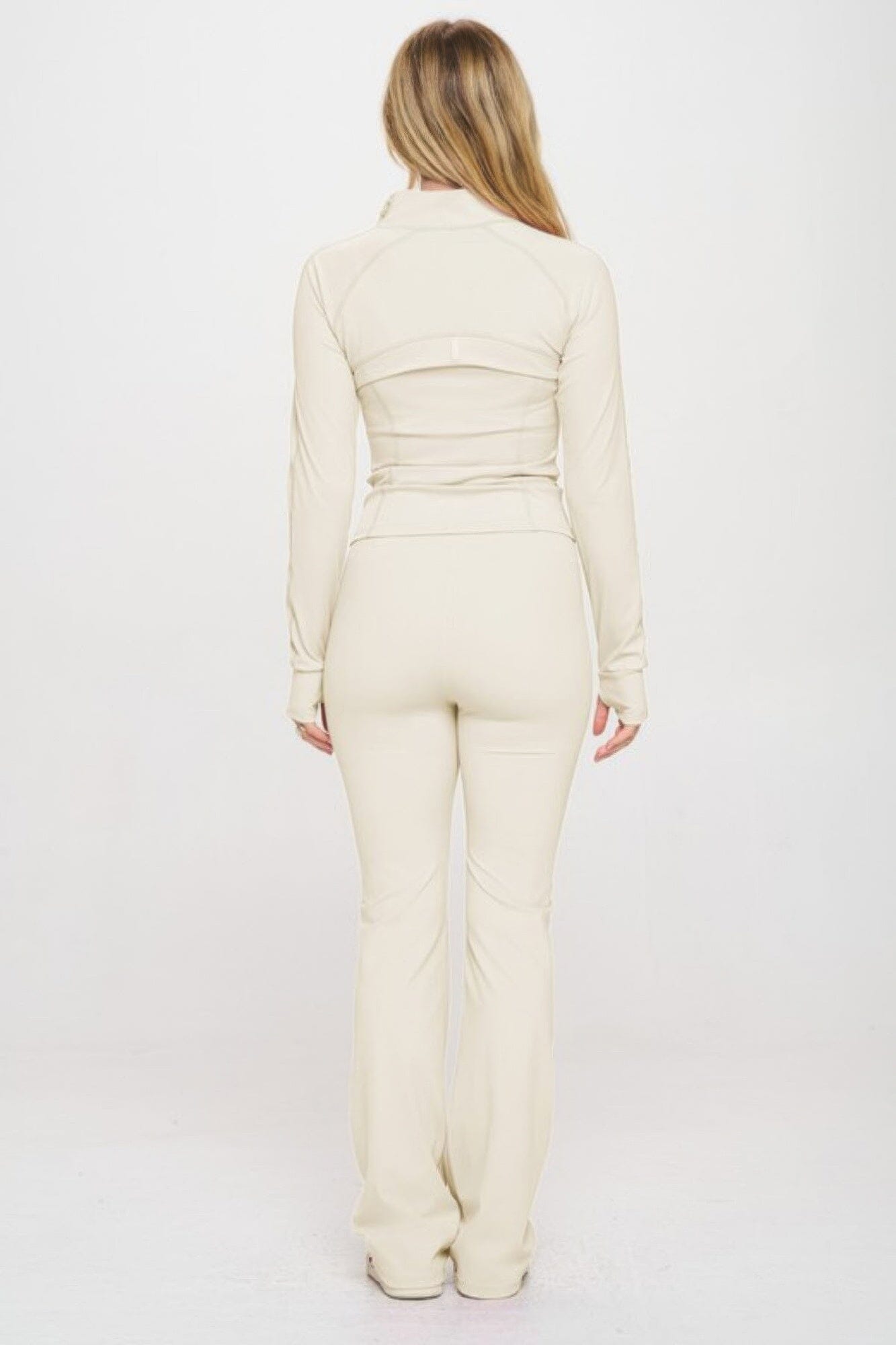 Women Premium Yoga Jacket With jumpsuit Set Activewear jehouze 