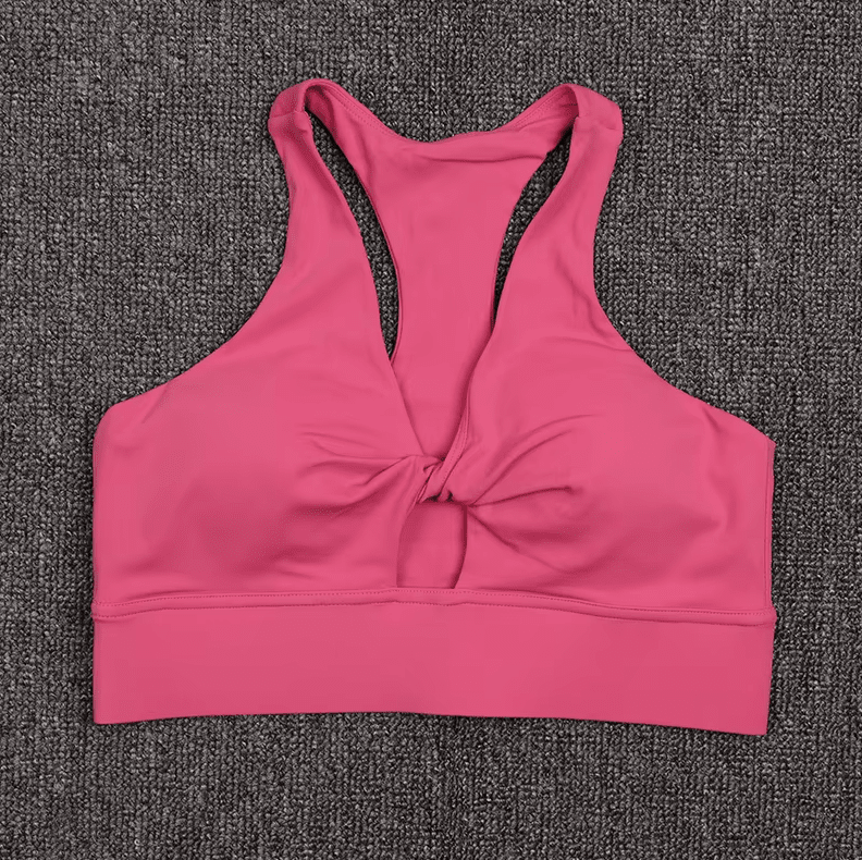Women Removable Padded Halter Neck Yoga Crop Top Activewear jehouze 