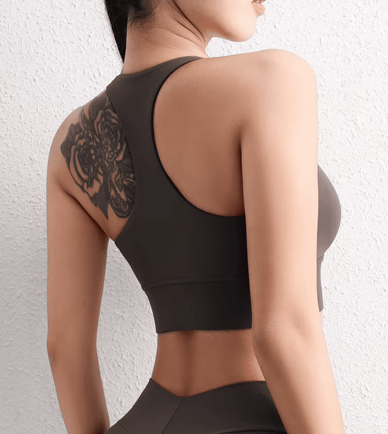 Women Removable Padded Halter Neck Yoga Crop Top Activewear jehouze 