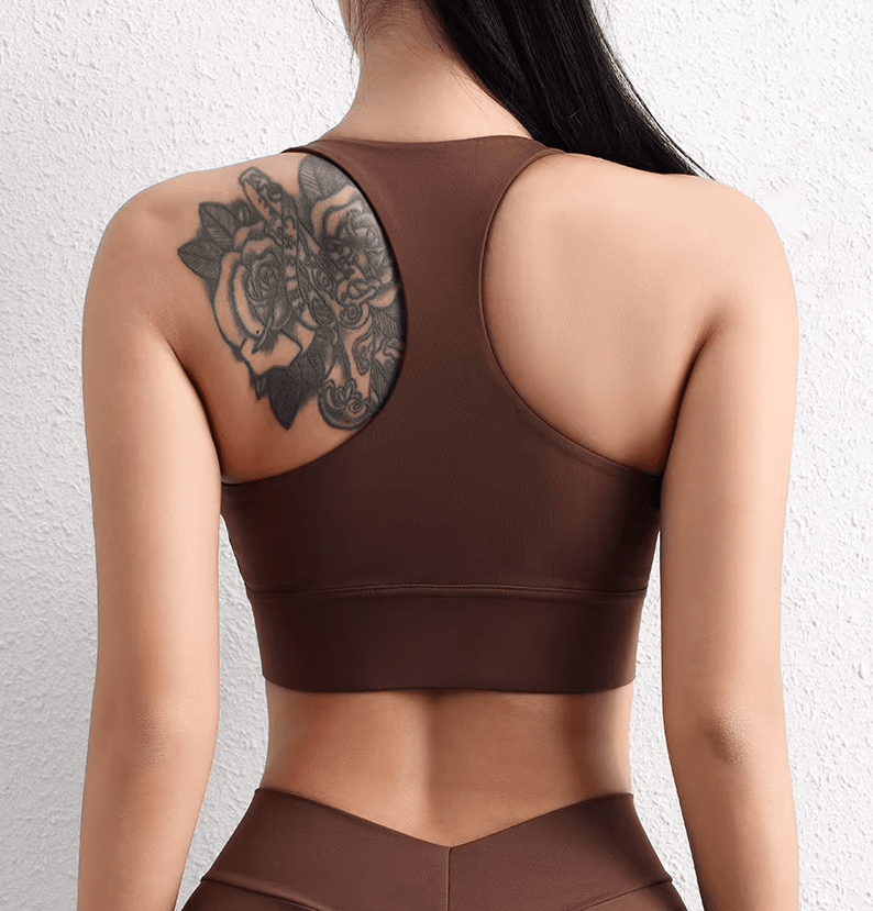 Women Removable Padded Halter Neck Yoga Crop Top Activewear jehouze 