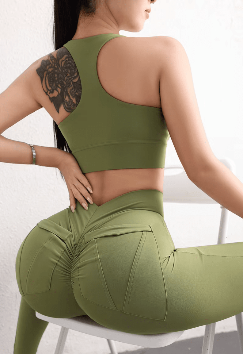 Women Removable Padded Halter Neck Yoga Crop Top Activewear jehouze 