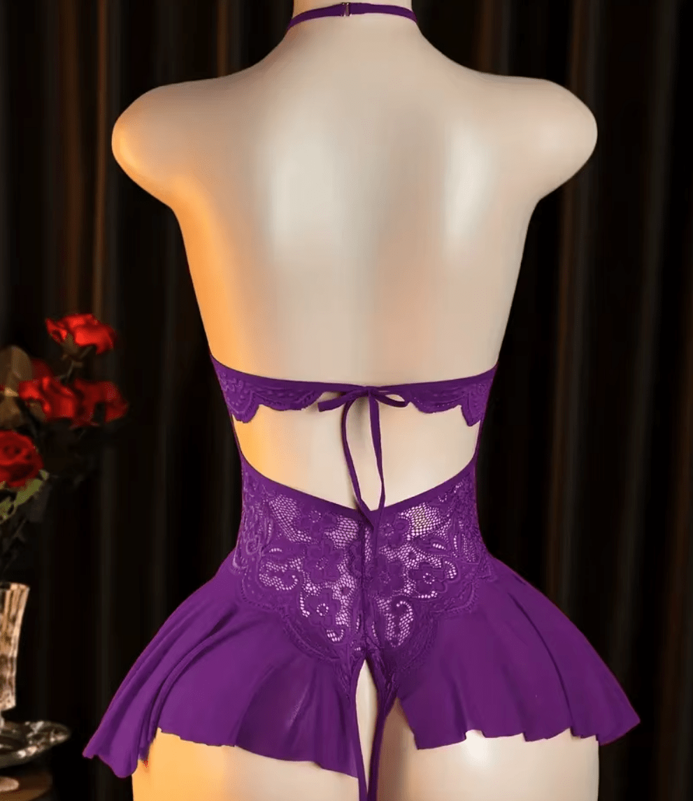 Women Sexy Lace Babydoll Dress Lingerie Lingerie jehouze 